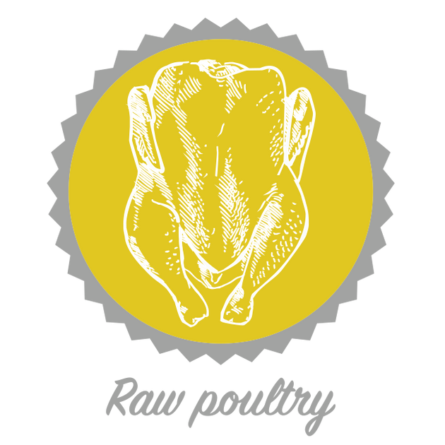 Chopping Boards for Raw Poultry Yellow HORECANO