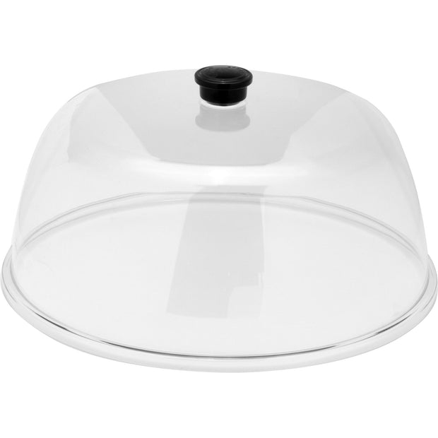 Polycarbonate round dome cover with black handle 30cm