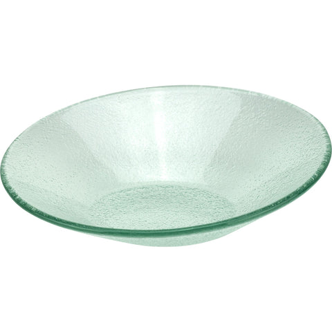 Glass beveled bowl 26cm