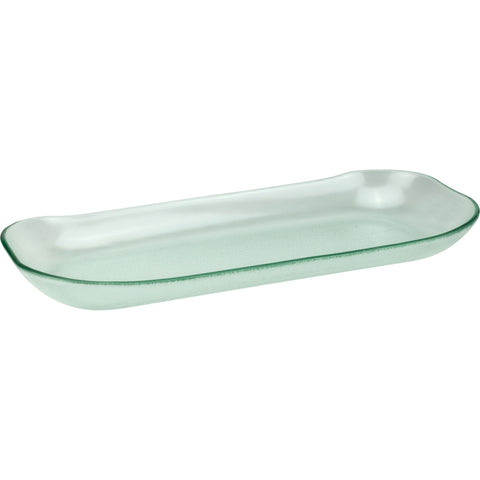 Rectangular glass deep platter 42x18cm