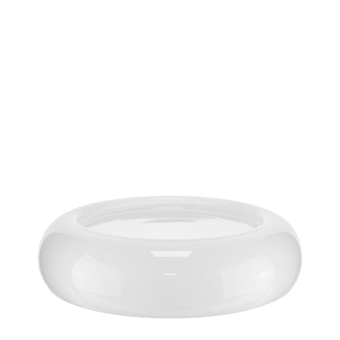 HORECANO Alira glass presentation platter "White" 24x6cm
