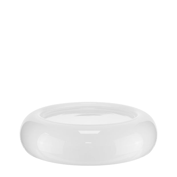HORECANO Alira glass presentation platter "White" 24x6cm