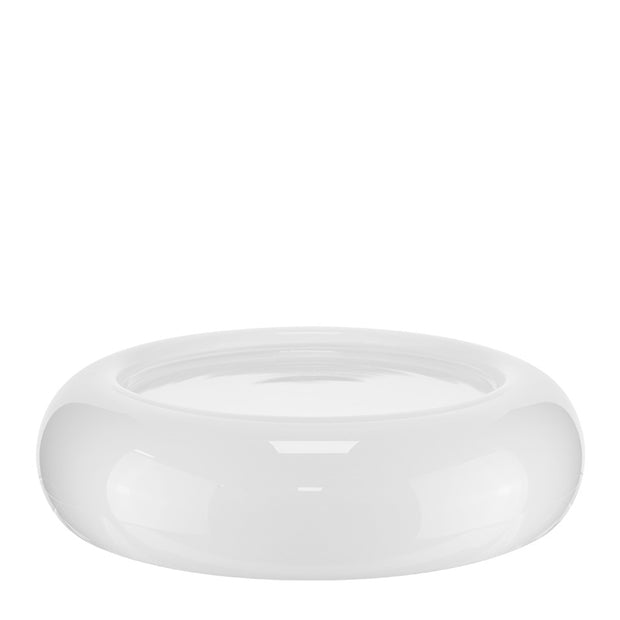 HORECANO Alira glass presentation platter "White" 28x7cm
