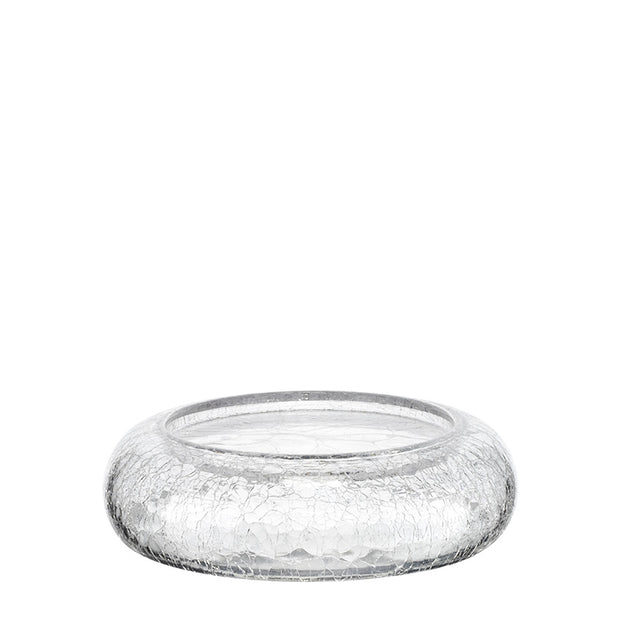 HORECANO Alira glass presentation platter "Cracked" 20x5cm