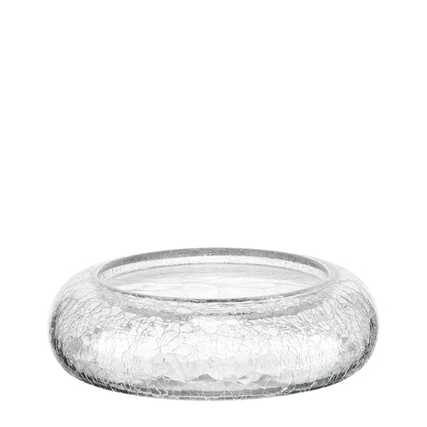 HORECANO Alira glass presentation platter "Cracked" 24x6cm