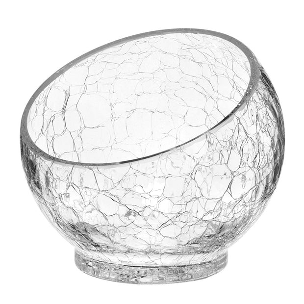 HORECANO Alira offset glass presentation bowl "Cracked" 18x14cm