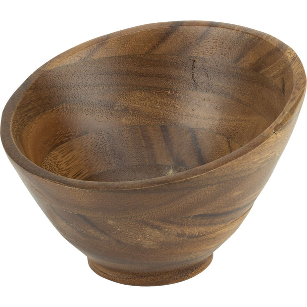 HORECANO acacia slanted bowl 18.5cm