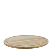 Wooden pizza board with juice groove 33cm