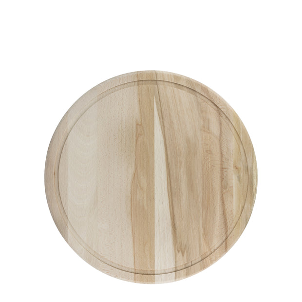 Wooden pizza board with juice groove 28cm