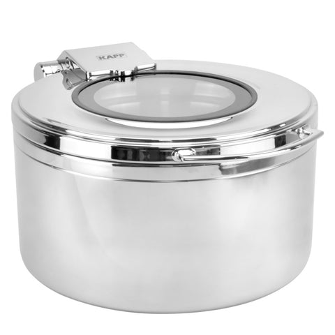 Round chafing dish with induction 14.3 litres