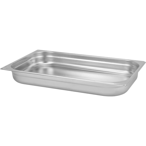 Stainless steel 18/10 gastronorm container GN 1/1 65mm 9 litres