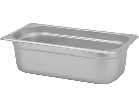 Stainless steel 18/10 gastronorm container GN 1/3 100mm 4 litres