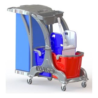 Professional janitors trolley 118x50x95cm