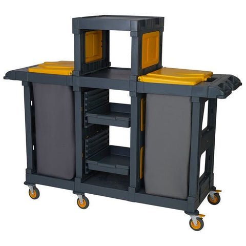 Professional cleaning trolley 166x53x140cm