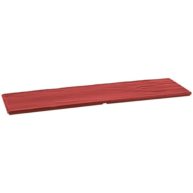 Rectangular platter "Stone Gloss" red 64.5x19cm