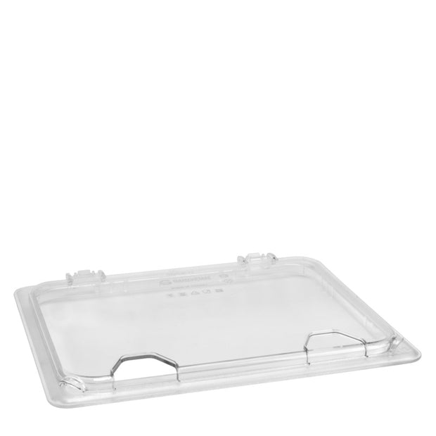 Polycarbonate GN 1/2 transparent hinged lid