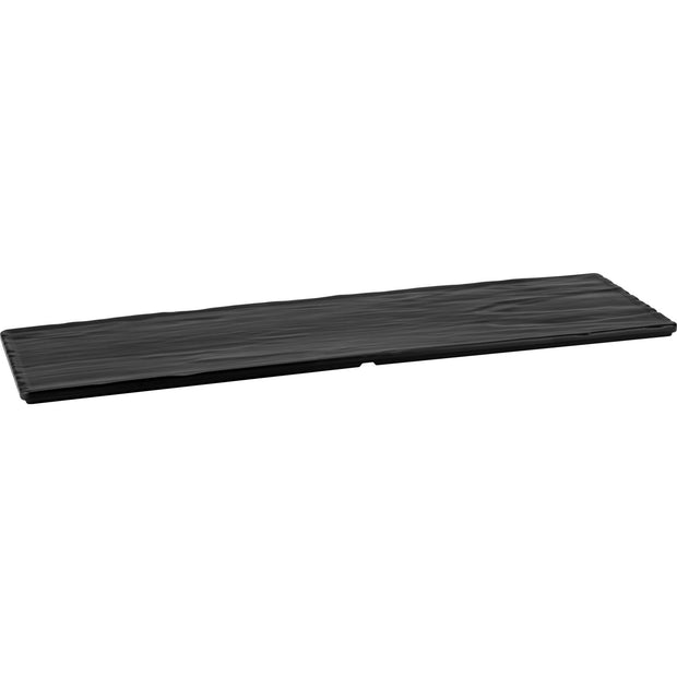 Melamine platter "Stone Gloss" black 64.5x19cm