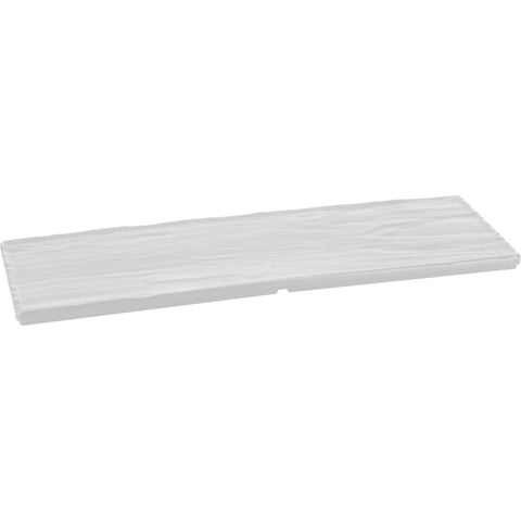 Melamine stand "Stone Gloss" white 44.5x19cm