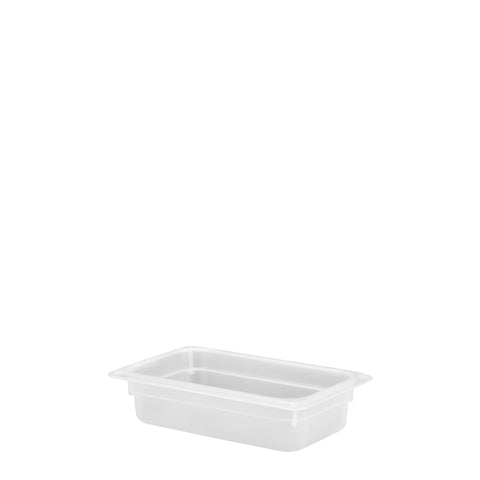 Polypropylene gastronorm storage container GN 1/4 65mm 1.7 litres