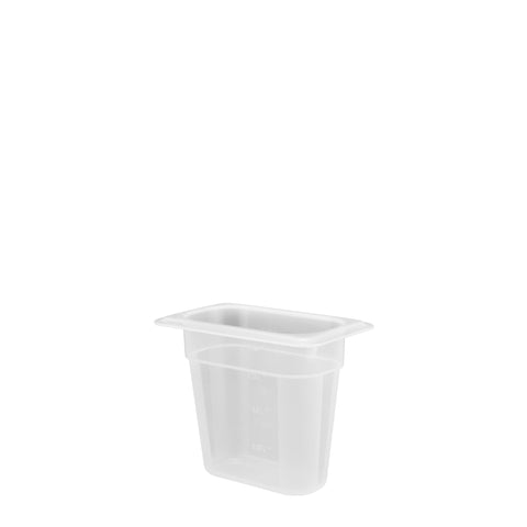 Polypropylene gastronorm storage container GN 1/9 150mm 1.27 litres