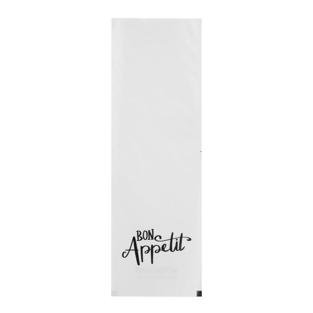 Paper cutlery pocket "Bon Appetit" 100pcs 24x8cm