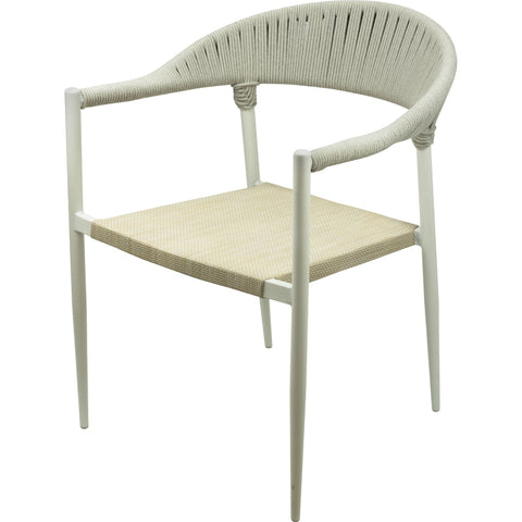 Chair "Sedona" Polly-rattan light grey 62x78cm