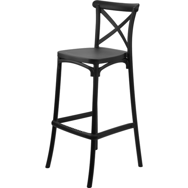 Bar chair "Ravenna" black 44x103cm
