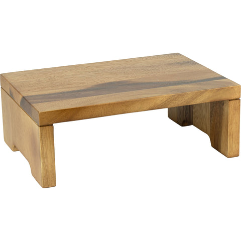 Acacia rectangular buffet stand 30x21cm