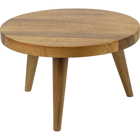 Acacia round buffet stand 25x15.3cm