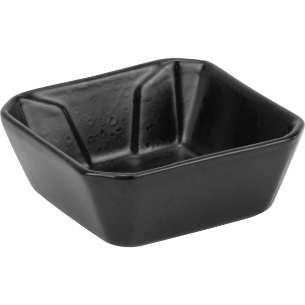 HORECANO Street Food square bowl "Black" 8.3x3.2cm