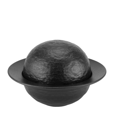 HORECANO Atlas Black presentation bowl with lid 16.5x10cm