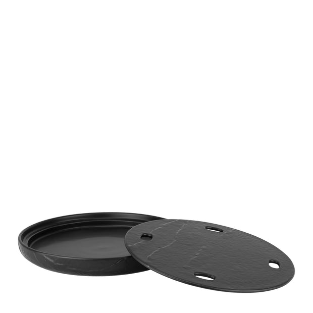 HORECANO Meteor black sushi platter 31cm