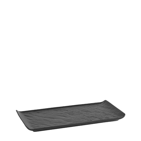 HORECANO Meteor black rectangular platter 29.5x14.5cm