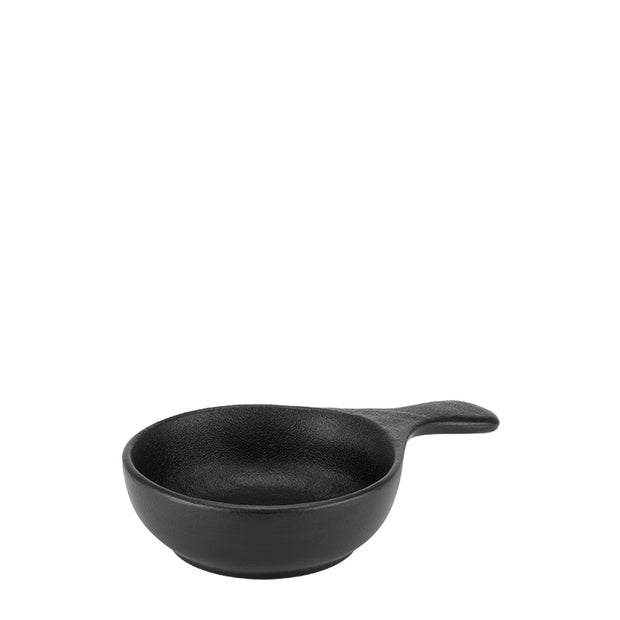 HORECANO Meteor black presentation dish with handle 25.5cm