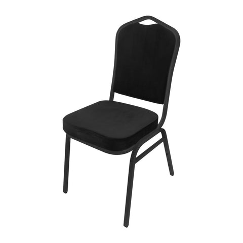 Steel framed catering chair "Black" 44x49cm