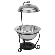 Horecano Wicked Round Chafing Dish with Matte Black base 3 litres