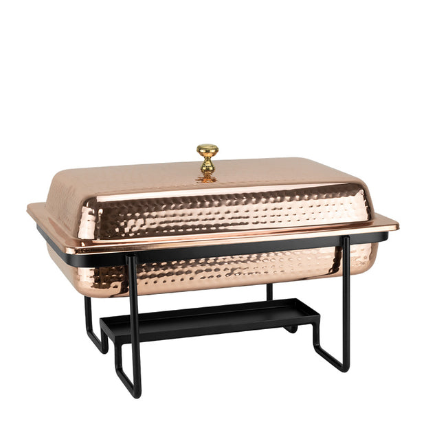 Horecano Charm Rectangular Chafing dish with matte black base 8 litres 1/1 GN