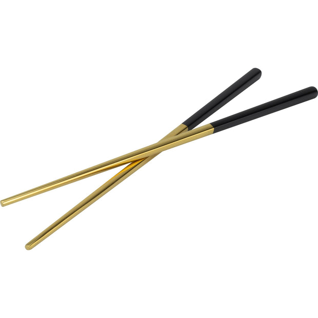 Chopsticks "Black/Gold" 18/10 23cm