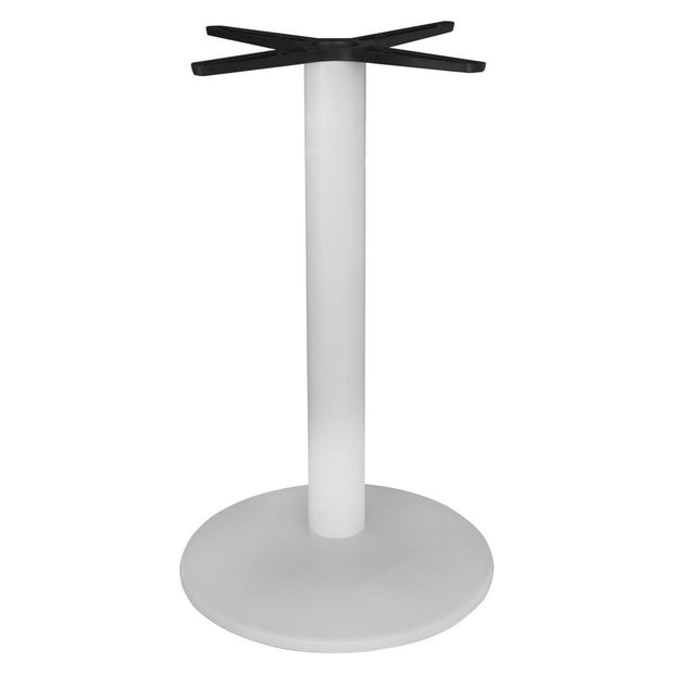 Metal table stand for square/round table white 43cm