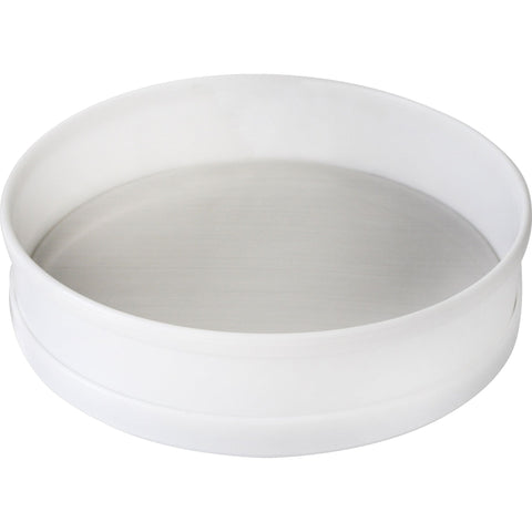 White plastic sieve with steel mesh 30cm