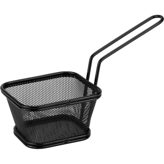 Rectangular metal serving basket "Black" 10.5x9cm