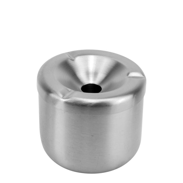 Round windproof ashtray "Chrome" 8cm