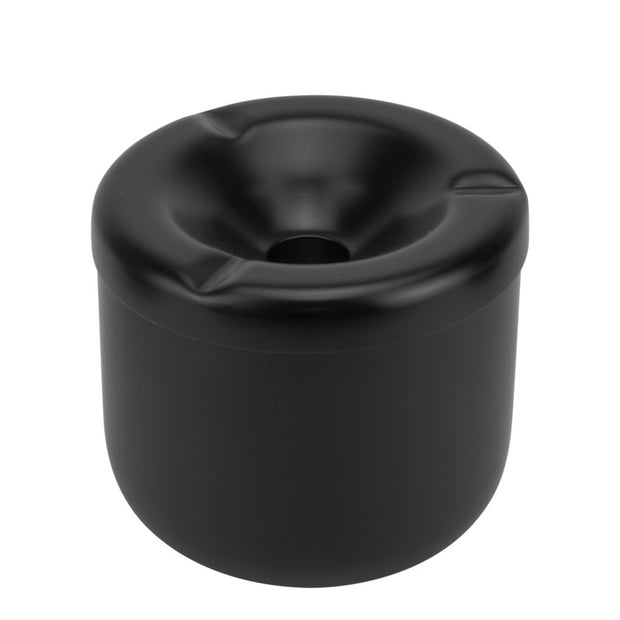 Round windproof ashtray "Black" 9cm