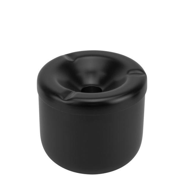 Round windproof ashtray "Black" 8cm