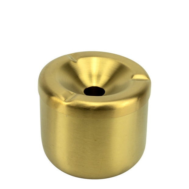 Round windproof ashtray "Gold" 8cm