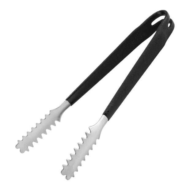 Steel tongs with silicone coated handle