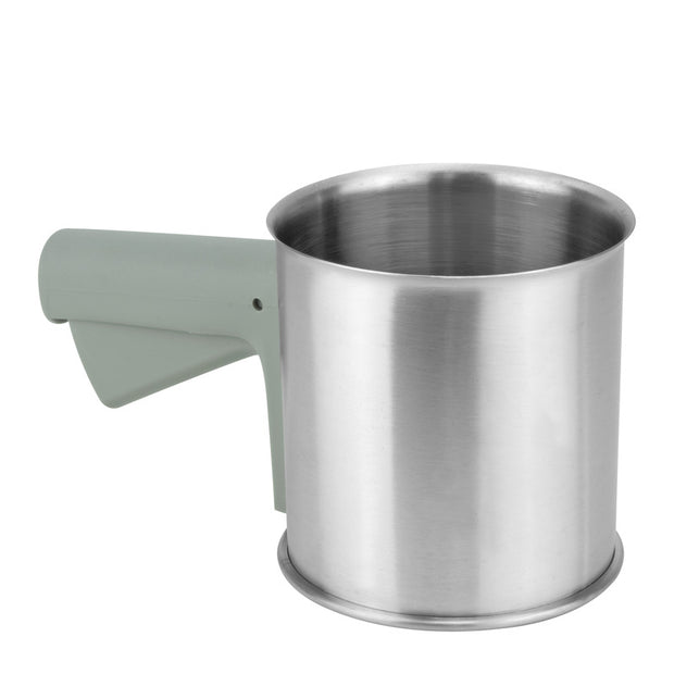 Chrome hand squeeze sifter 10.5x11cm