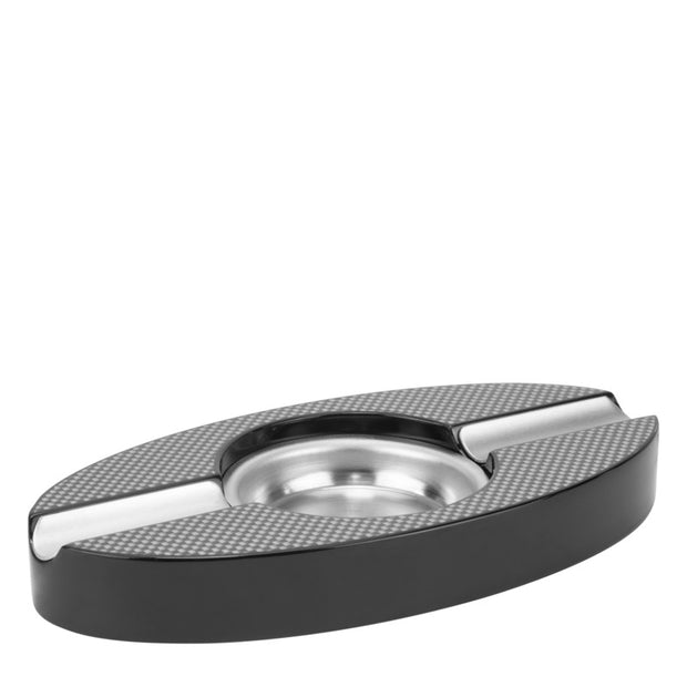 Oval cigar ashtray "Carbon Fiber" 20x10x2.5cm