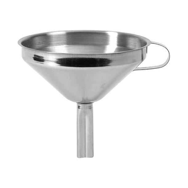 Metal funnel with handle