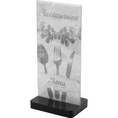 Acrylic menu stand 21cm